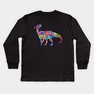 Parasaurolophus dinosaur Kids Long Sleeve T-Shirt